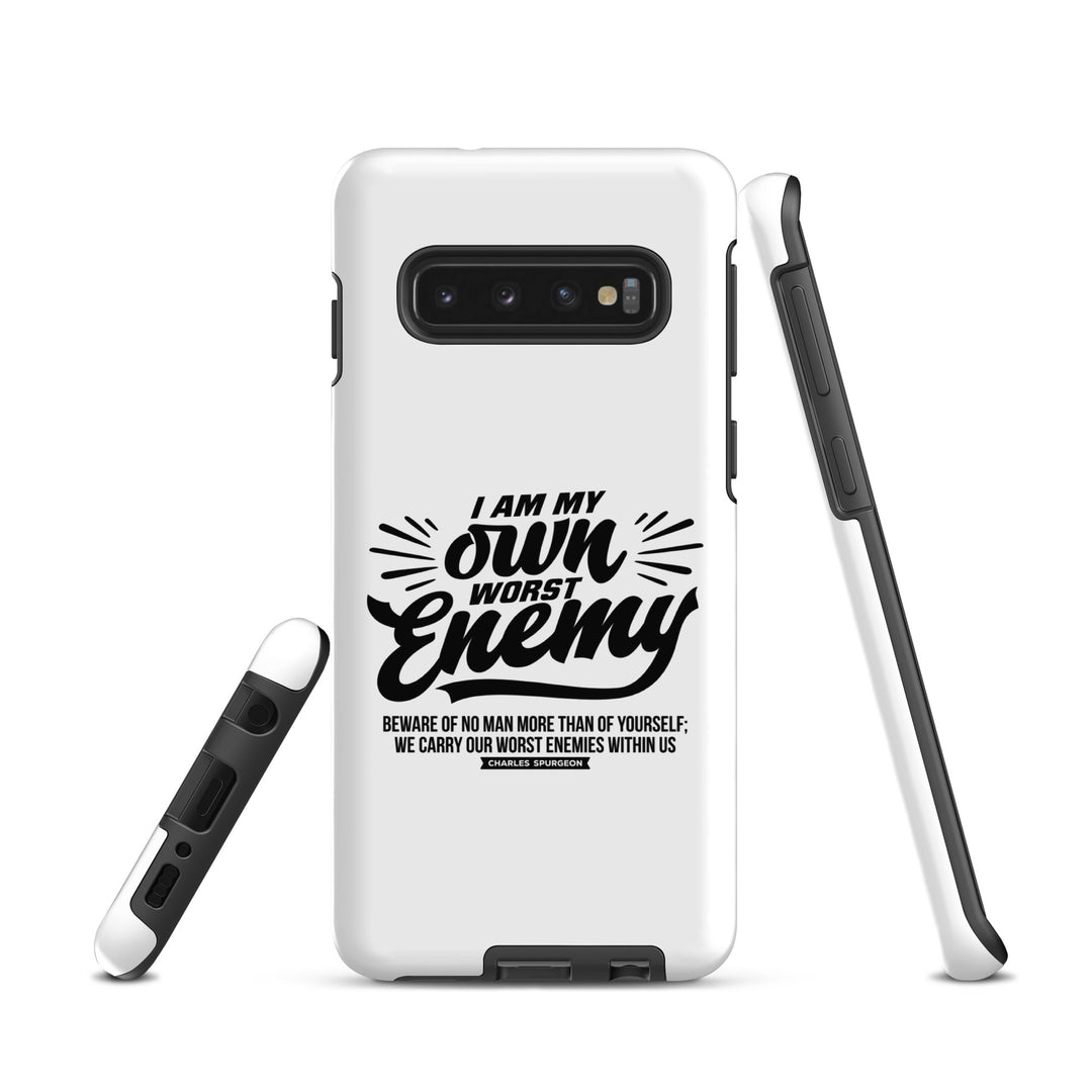 Christian Phone Case Worst Enemy White for Samsung® Samsung® Phone Cases   