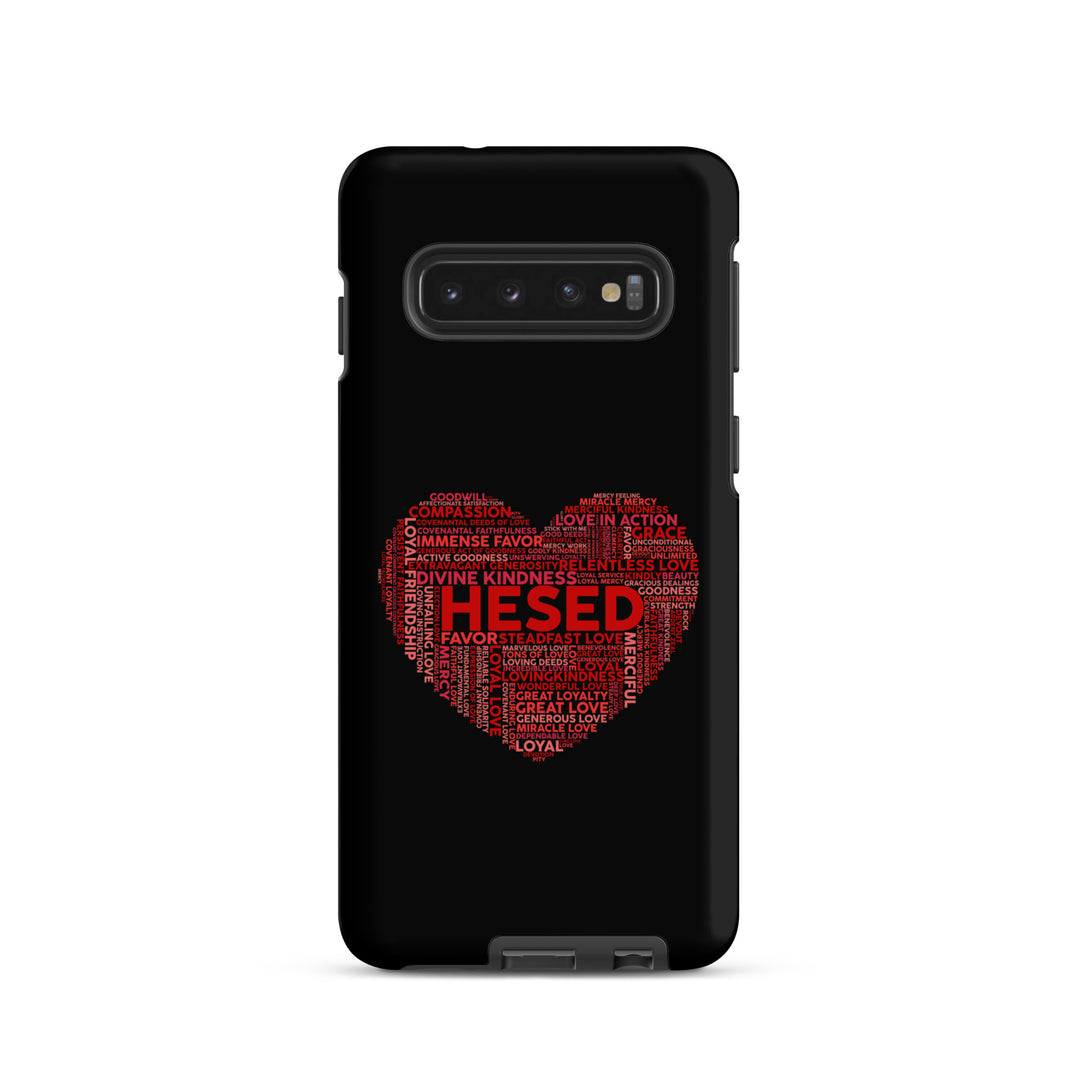 Christian Phone Case Hesed Heart Black for Samsung® Samsung® Phone Cases Matte Samsung Galaxy S10 