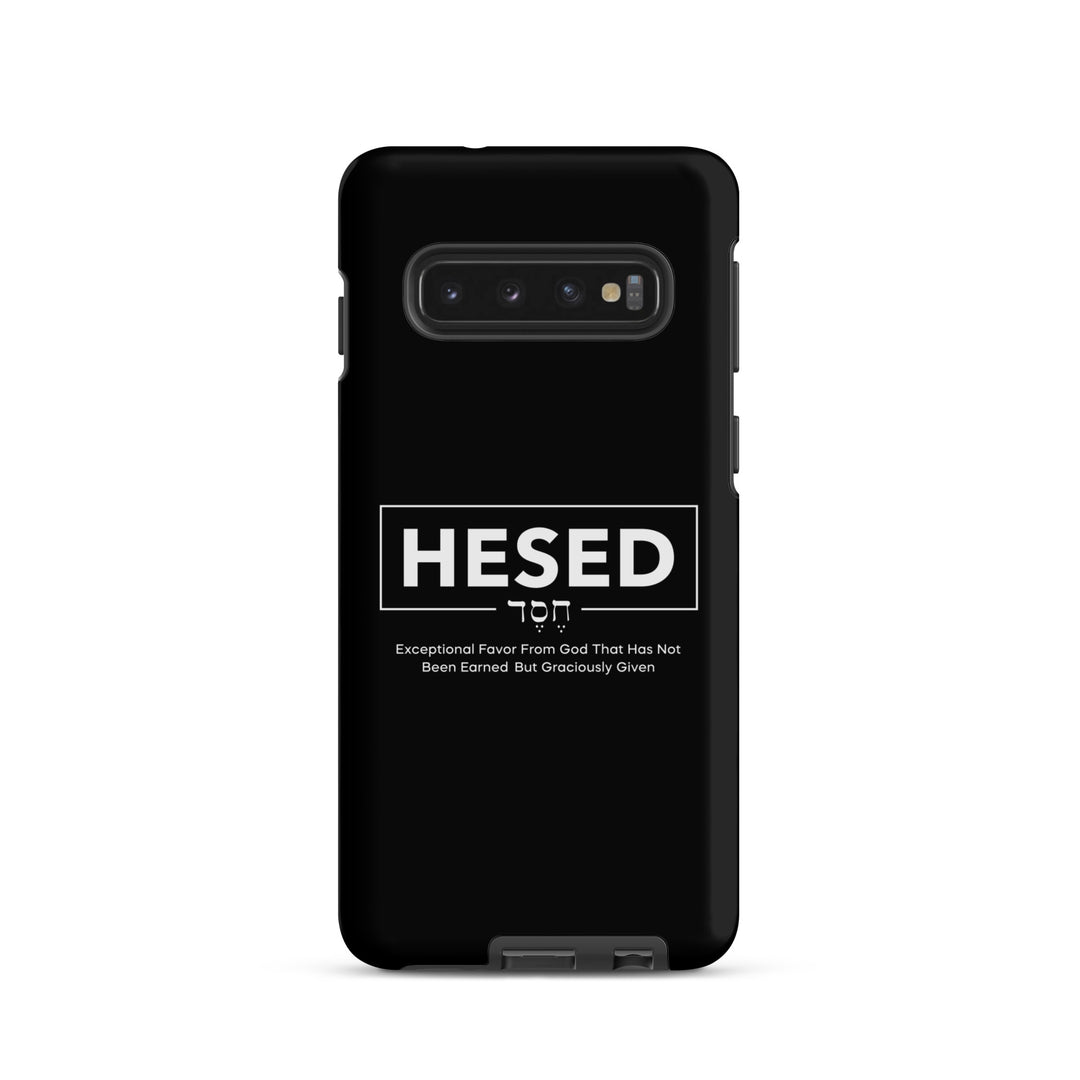 Christian Phone Case Hesed Hebrew Exceptional Favor Black for Samsung® Samsung® Phone Cases   