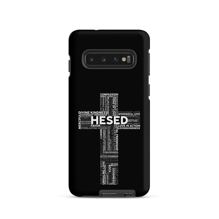 Christian Phone Case Hesed Cross Black for Samsung® Samsung® Phone Cases   