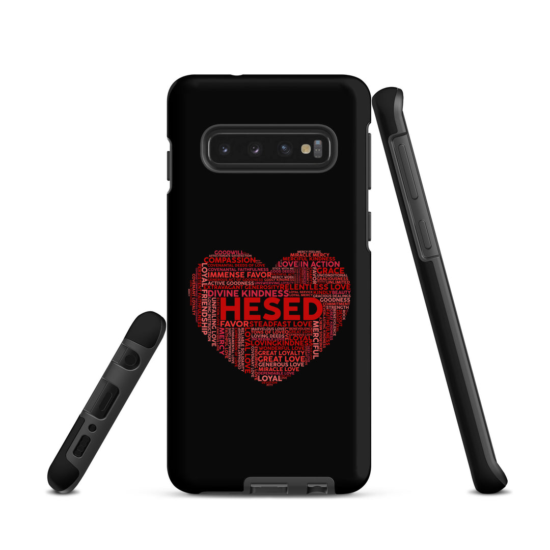 Christian Phone Case Hesed Heart Black for Samsung® Samsung® Phone Cases   