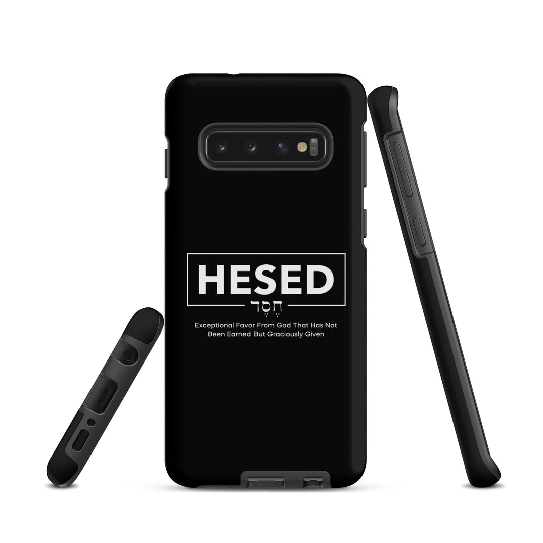 Christian Phone Case Hesed Hebrew Exceptional Favor Black for Samsung® Samsung® Phone Cases   