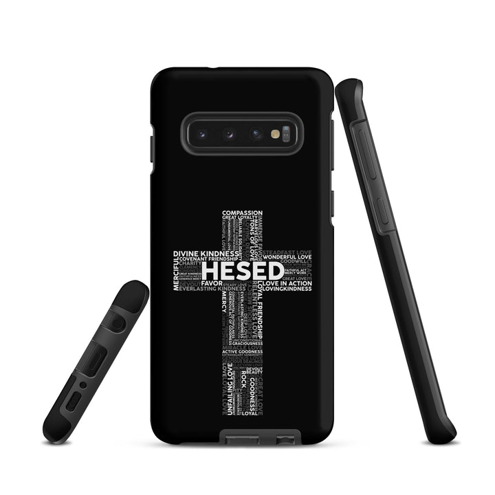 Christian Phone Case Hesed Cross Black for Samsung® Samsung® Phone Cases   