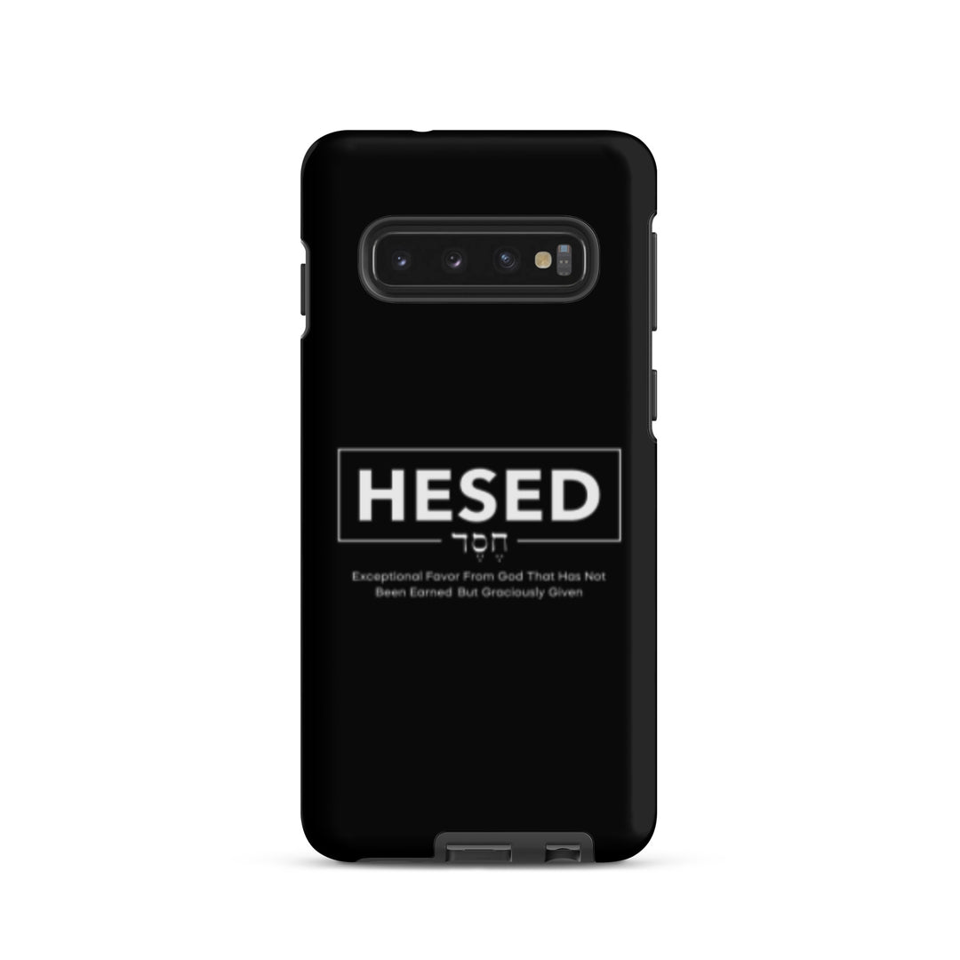 Christian Phone Case Hesed Hebrew Exceptional Favor Black for Samsung® Samsung® Phone Cases Matte Samsung Galaxy S10 