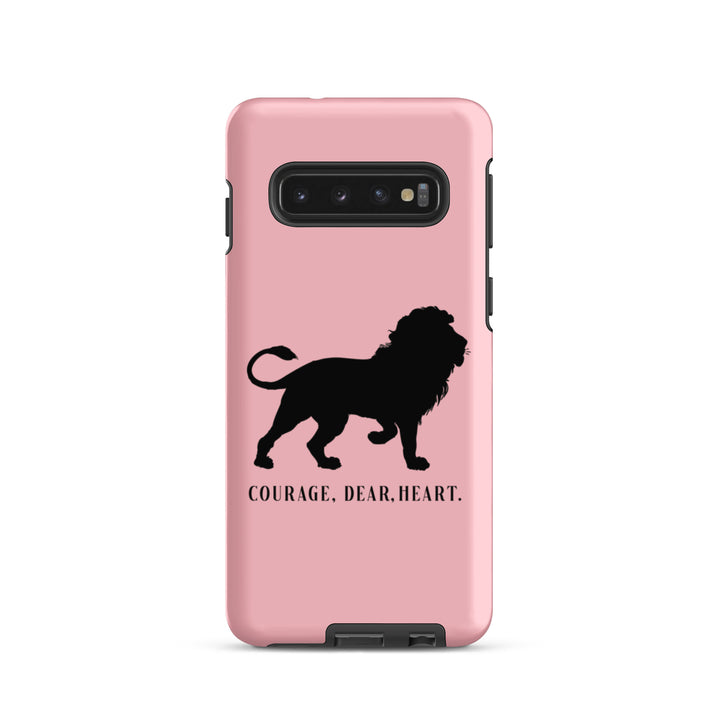 Christian Phone Case Courage Dear Heart Pink for Samsung® Samsung® Phone Cases Matte Samsung Galaxy S10 