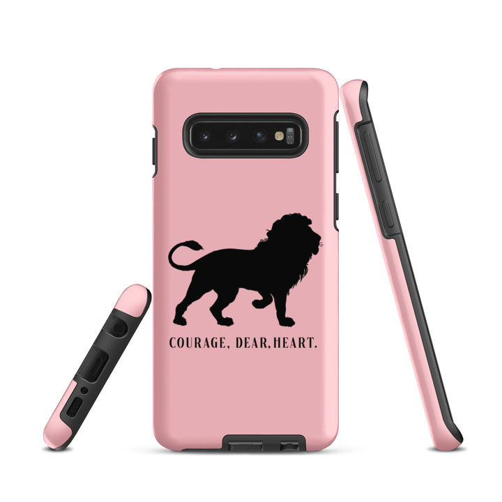 Christian Phone Case Courage Dear Heart Pink for Samsung® Samsung® Phone Cases   