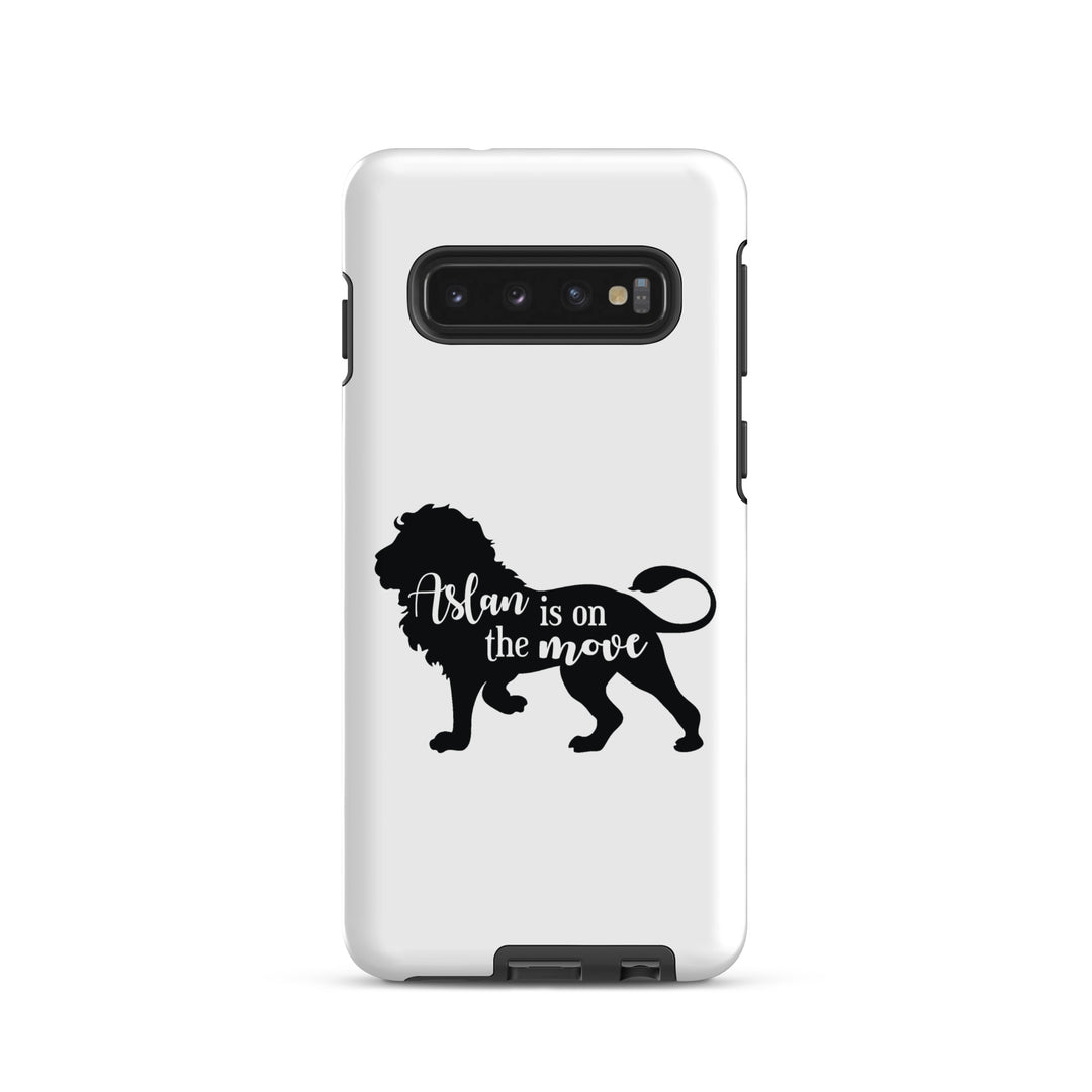 Christian Phone Case Aslan Is On The Move White for Samsung® Samsung® Phone Cases Matte Samsung Galaxy S10 