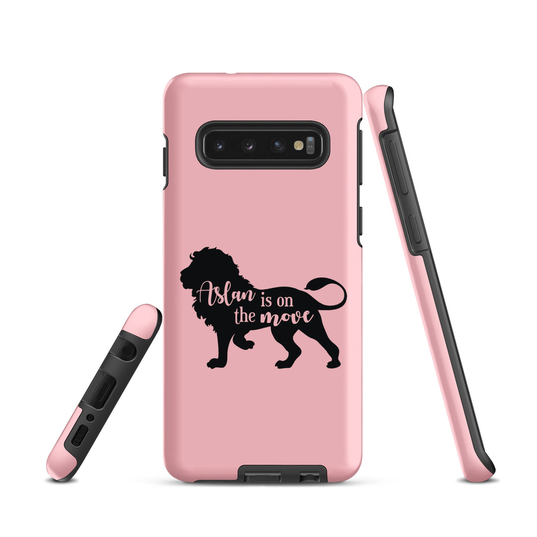 Christian Phone Case Aslan Is On The Move Pink for Samsung® Samsung® Phone Cases   