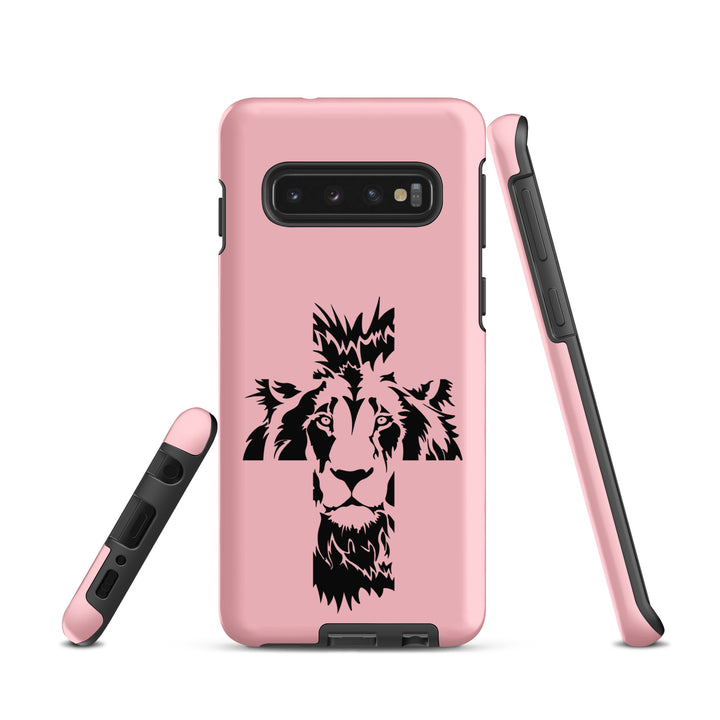 Christian Phone Case Aslan Cross Pink for Samsung® Samsung® Phone Cases   