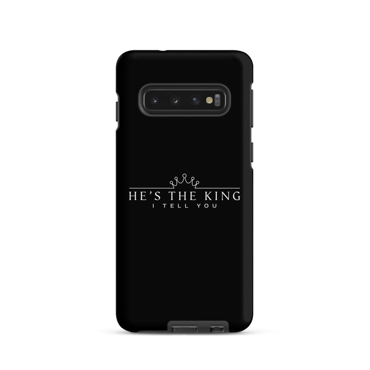 Christian Phone Case He's The King Black for Samsung® Samsung® Phone Cases Matte Samsung Galaxy S10 