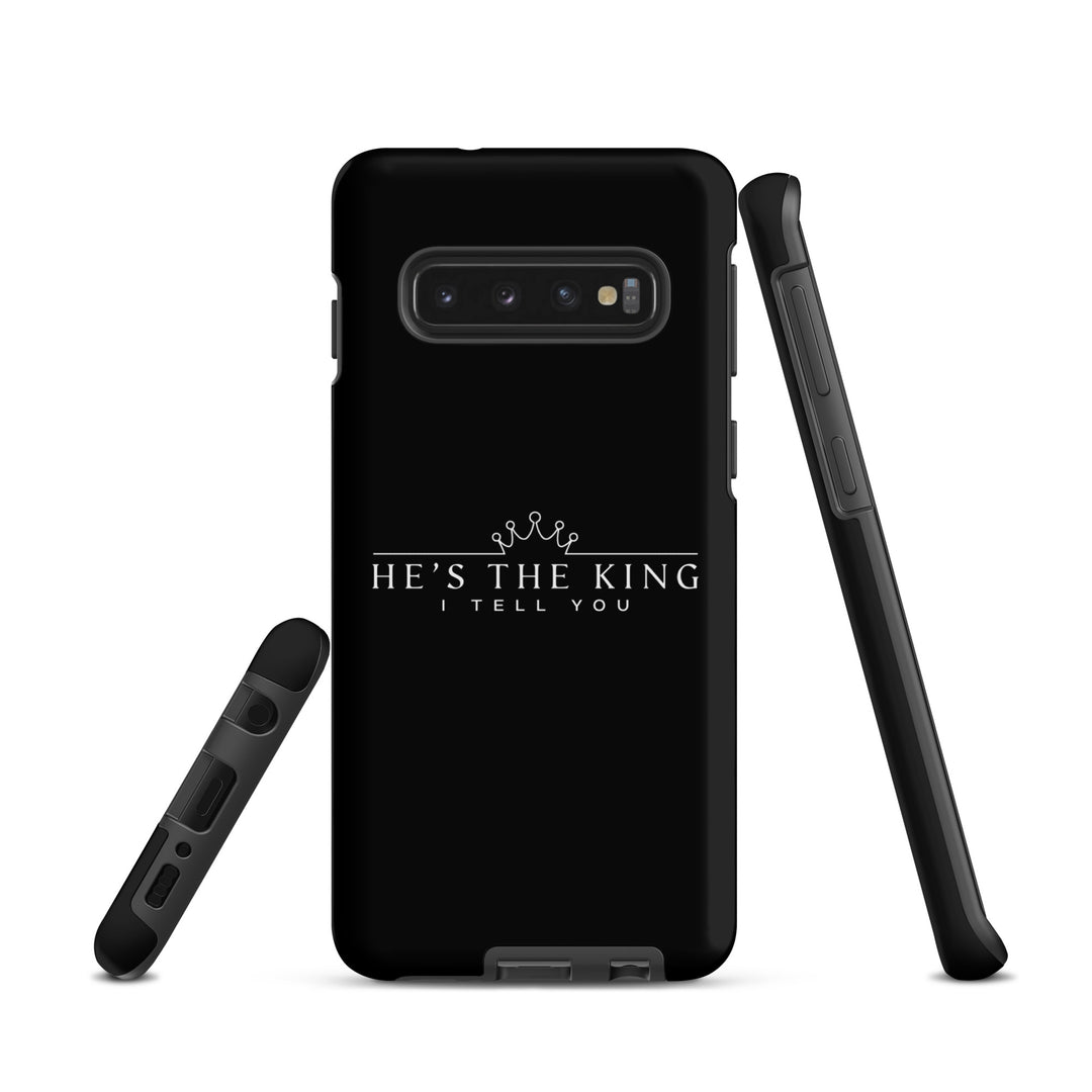 Christian Phone Case He's The King Black for Samsung® Samsung® Phone Cases   