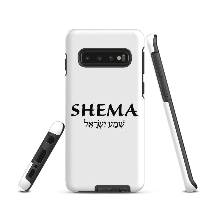 Christian Phone Case Shema Hebrew White for Samsung® Samsung® Phone Cases   