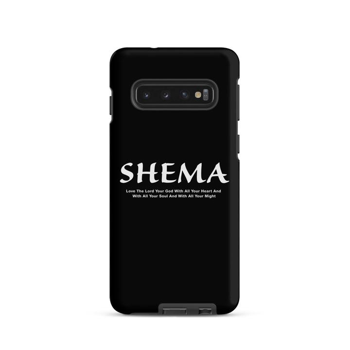 Christian Phone Case Shema Love The Lord Black for Samsung® Samsung® Phone Cases Matte Samsung Galaxy S10 