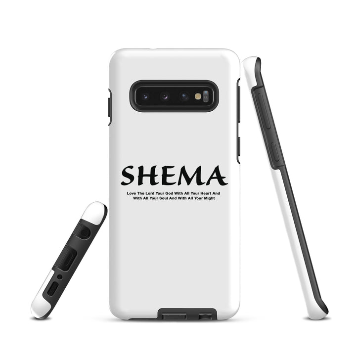 Christian Phone Case Shema Love The Lord White for Samsung® Samsung® Phone Cases   