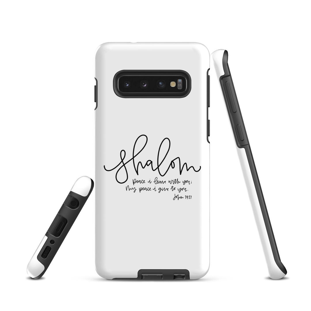 Christian Phone Case Shalom White for Samsung® Samsung® Phone Cases   