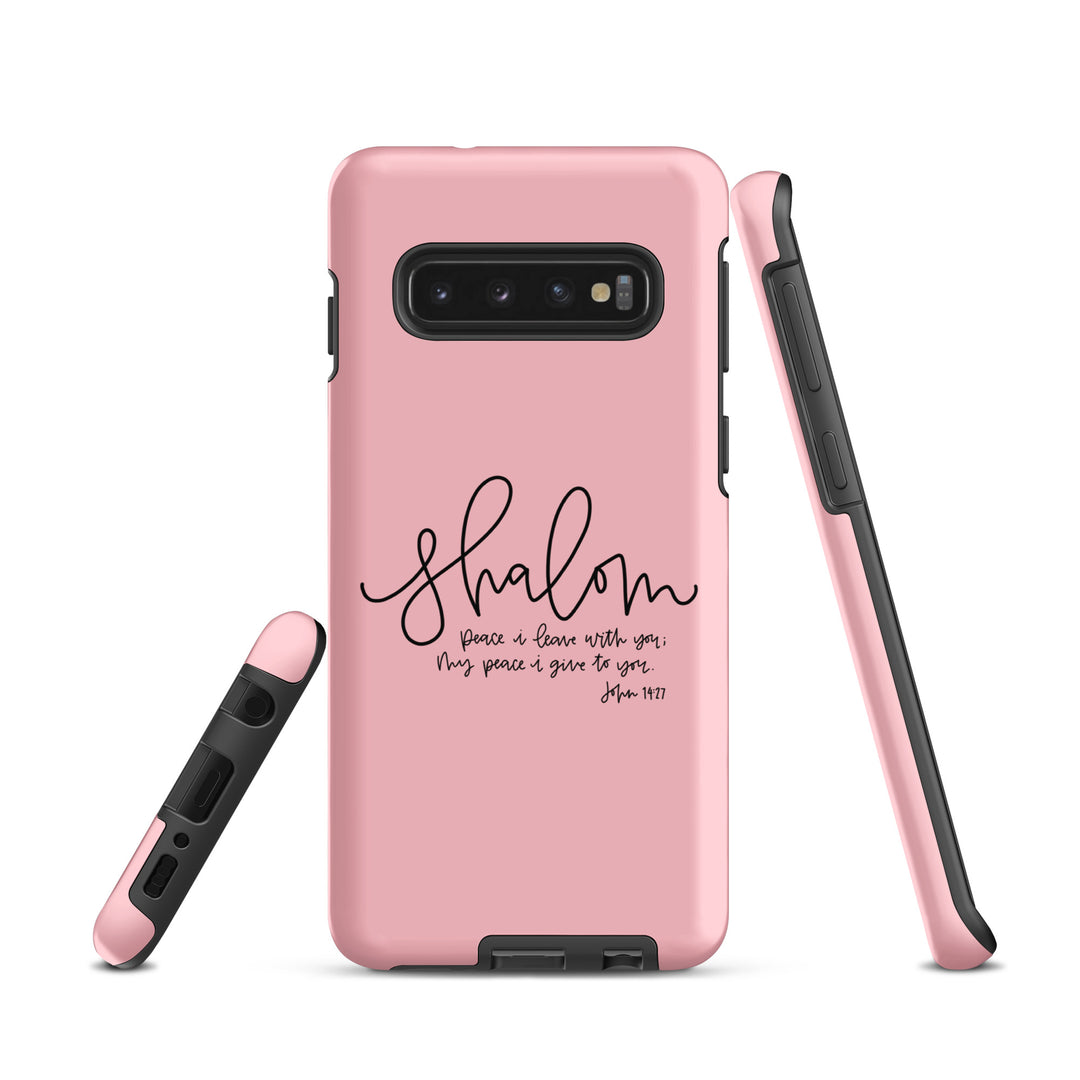 Christian Phone Case Shalom Pink for Samsung® Samsung® Phone Cases   