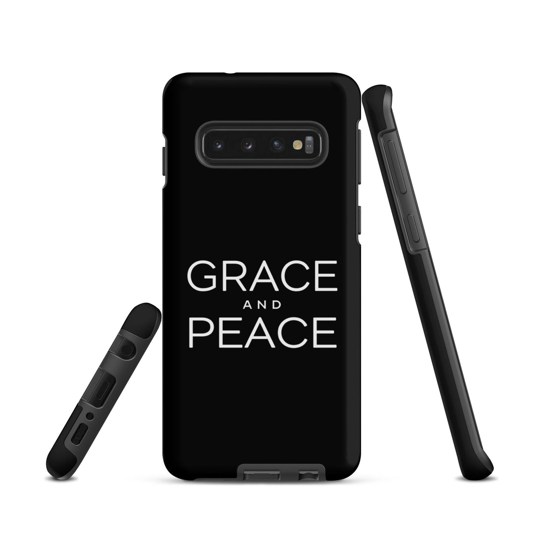 Christian Phone Case Grace and Peace Black for Samsung® Samsung® Phone Cases   