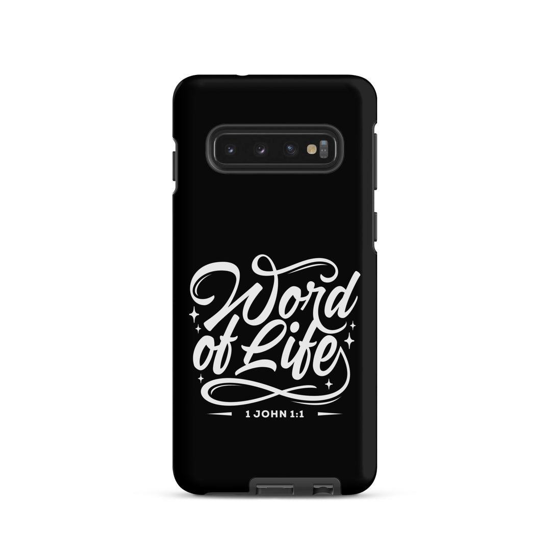 Christian Phone Case Word of Life Black for Samsung® Samsung® Phone Cases Matte Samsung Galaxy S10 