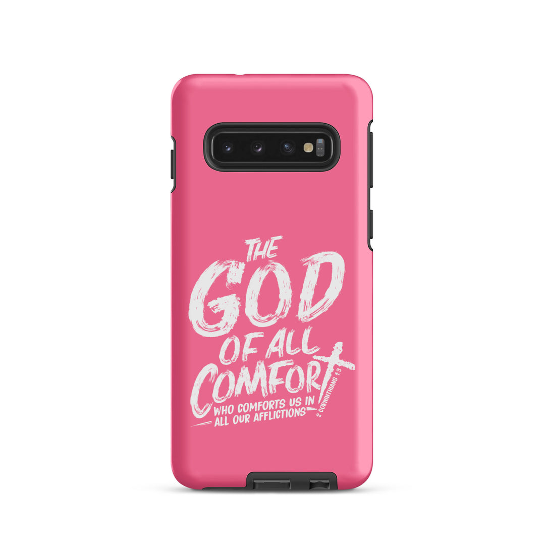 Christian Phone Case God of All Comfort Pink for Samsung® Samsung® Phone Cases Matte Samsung Galaxy S10 