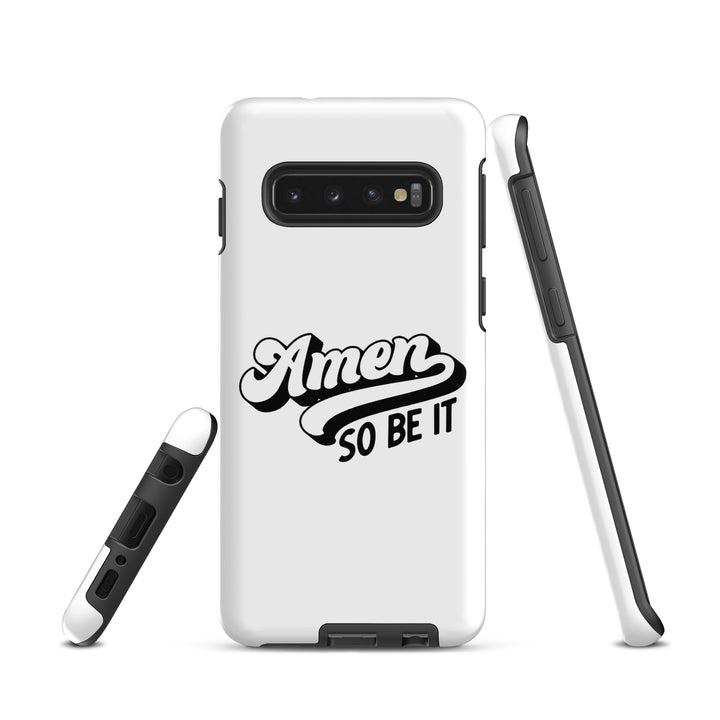 Christian Phone Case Amen So Be It White for Samsung® Samsung® Phone Cases   