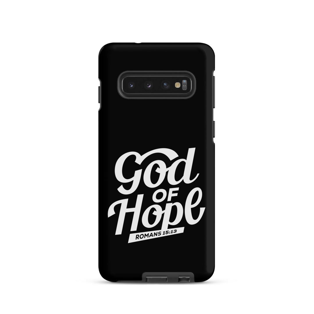 Christian Phone Case God of Hope Black for Samsung® Samsung® Phone Cases Matte Samsung Galaxy S10 