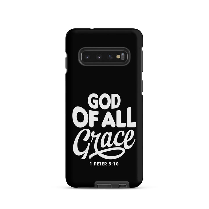 Christian Phone Case God of All Grace Black for Samsung® Samsung® Phone Cases Matte Samsung Galaxy S10 