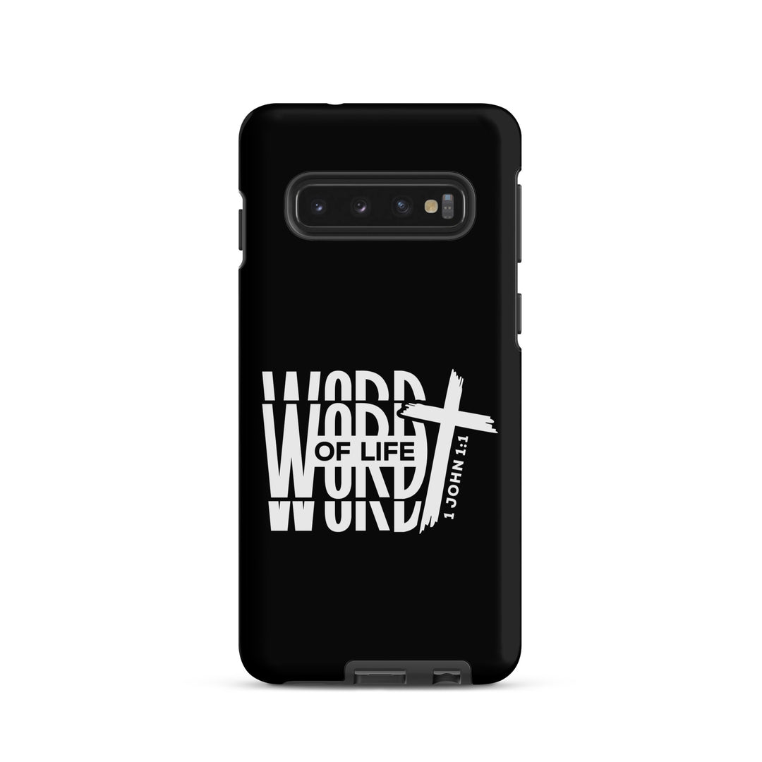 Christian Phone Case Word of Life Cross Black for Samsung® Samsung® Phone Cases Matte Samsung Galaxy S10 