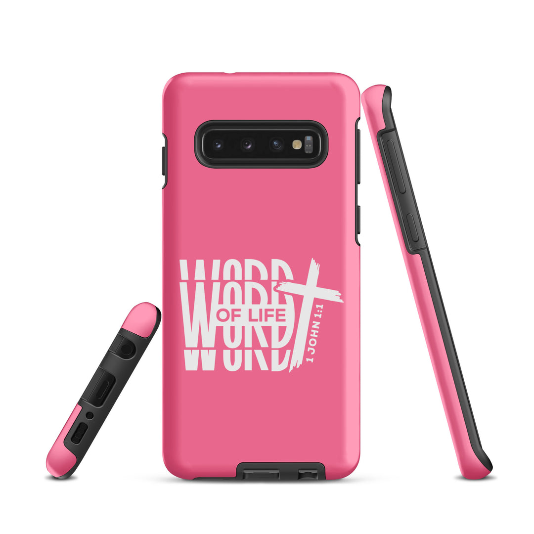 Christian Phone Case Word of Life Cross Pink for Samsung® Samsung® Phone Cases   