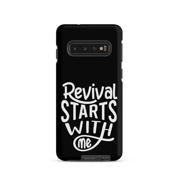 Christian Phone Case Revival Starts With Me Black for Samsung® Samsung® Phone Cases Matte Samsung Galaxy S10 