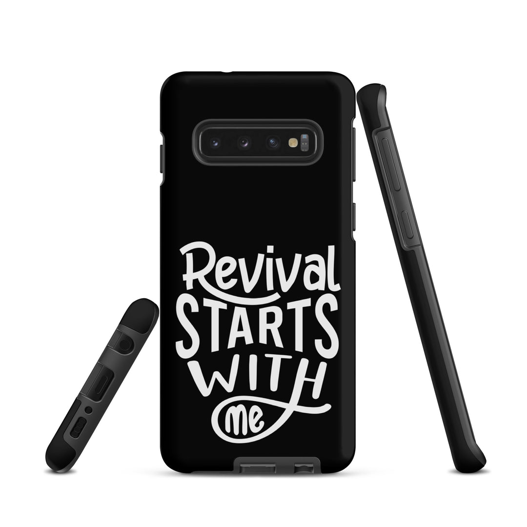 Christian Phone Case Revival Starts With Me Black for Samsung® Samsung® Phone Cases   