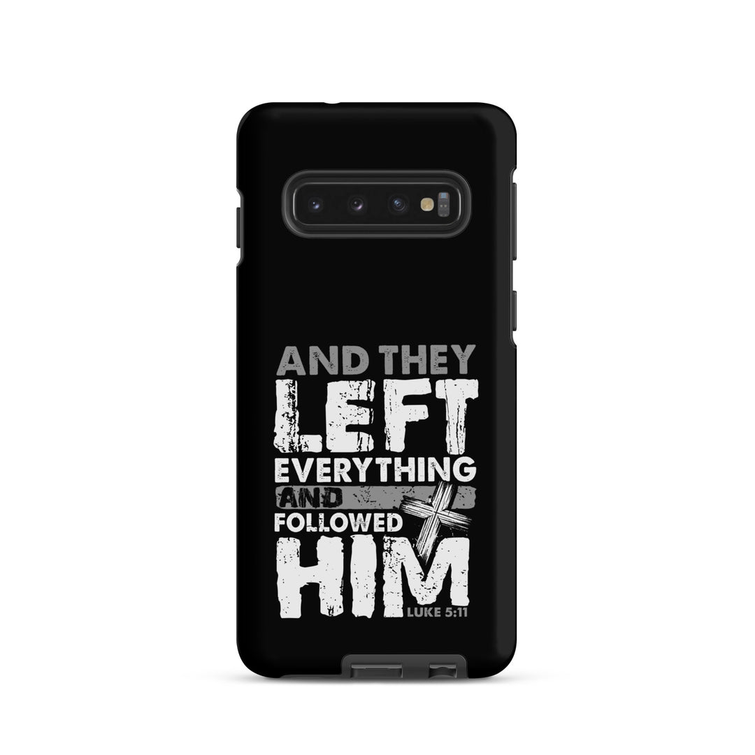 Christian Phone Case Left Everything Cross Black for Samsung® Samsung® Phone Cases Matte Samsung Galaxy S10 