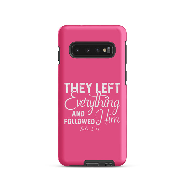 Christian Phone Case Left Everything Pink  for Samsung® Samsung® Phone Cases Matte Samsung Galaxy S10 