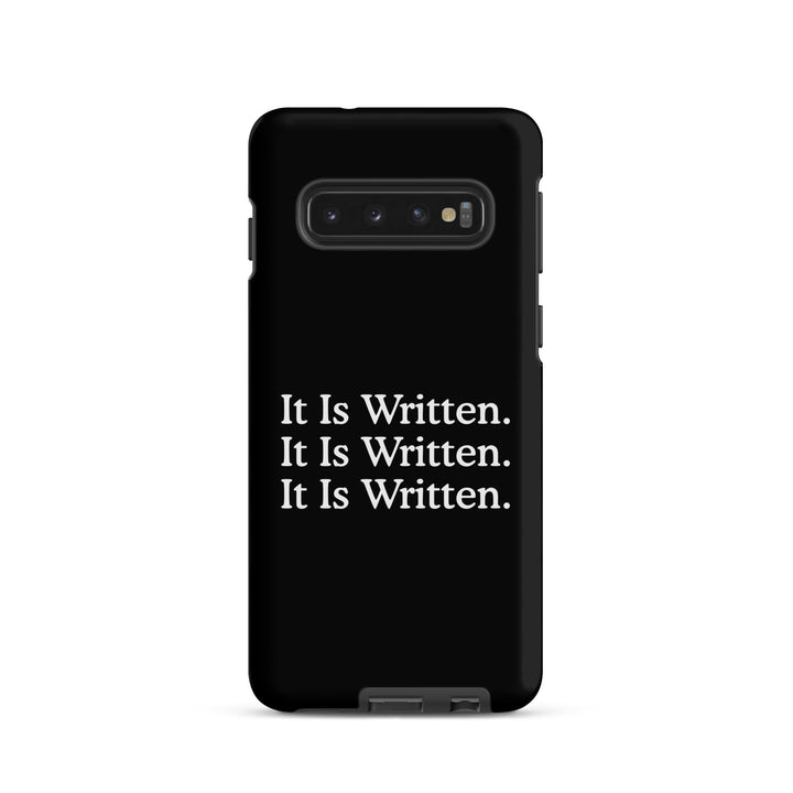 Christian Phone Case It Is Written Black for Samsung® Samsung® Phone Cases Matte Samsung Galaxy S10 