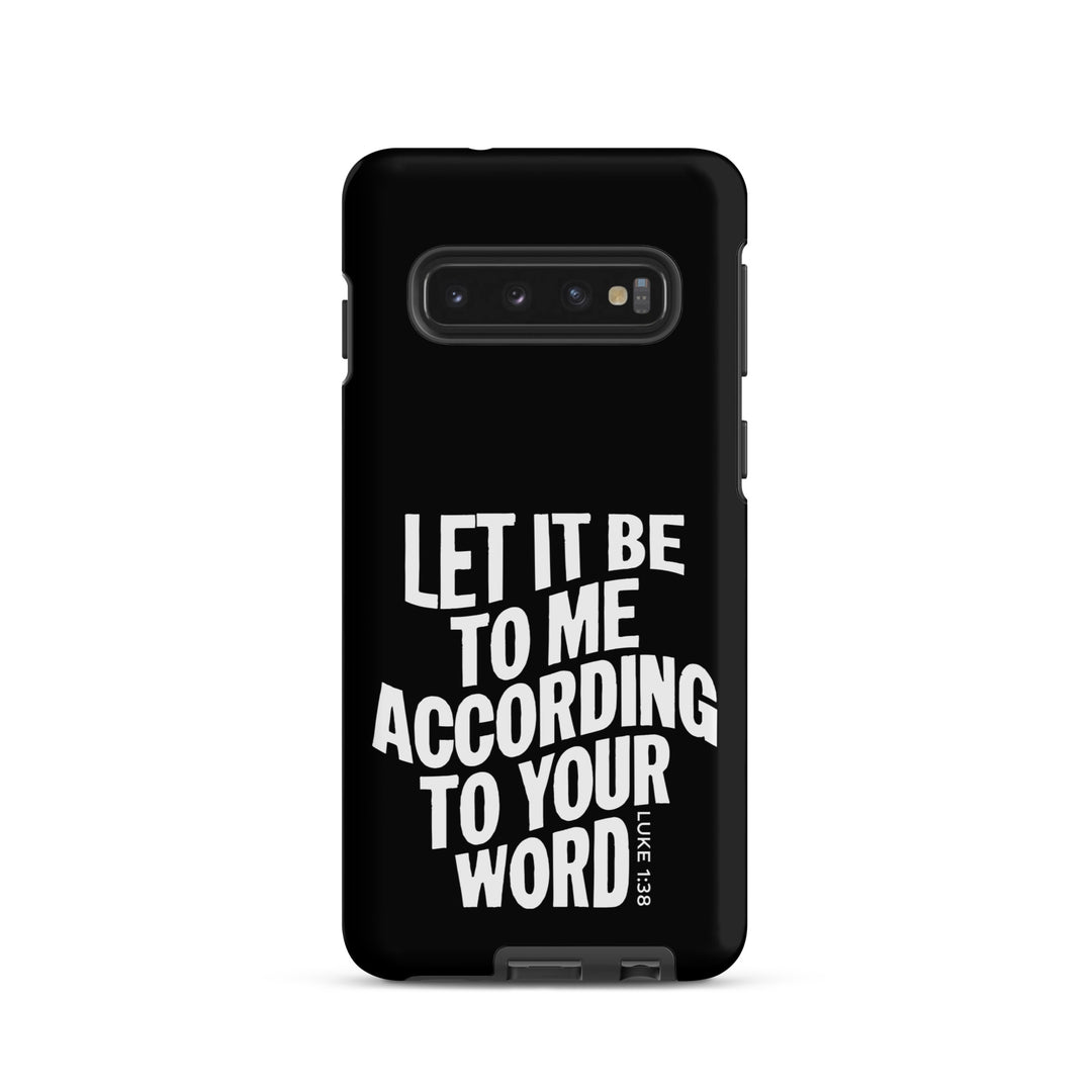 Christian Phone Case According To Your Word Black for Samsung® Samsung® Phone Cases Matte Samsung Galaxy S10 