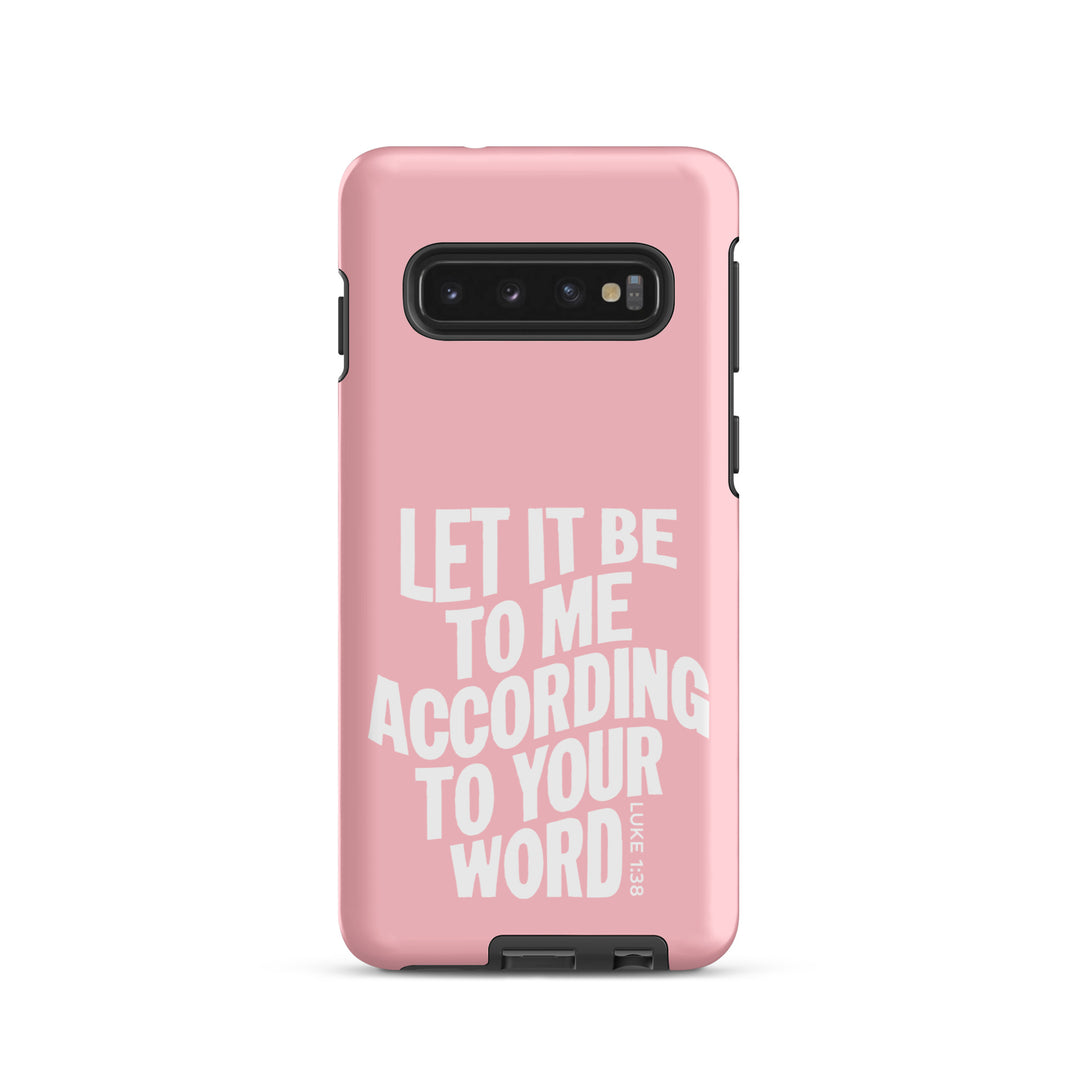 Christian Phone Case According To Your Word Pink for Samsung® Samsung® Phone Cases Matte Samsung Galaxy S10 