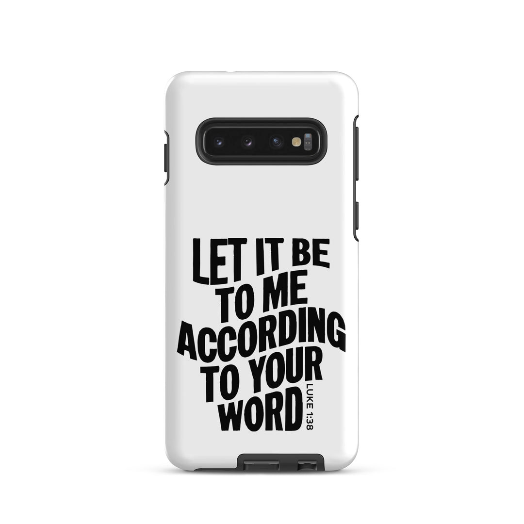 Christian Phone Case According To Your Word White for Samsung® Samsung® Phone Cases Matte Samsung Galaxy S10 