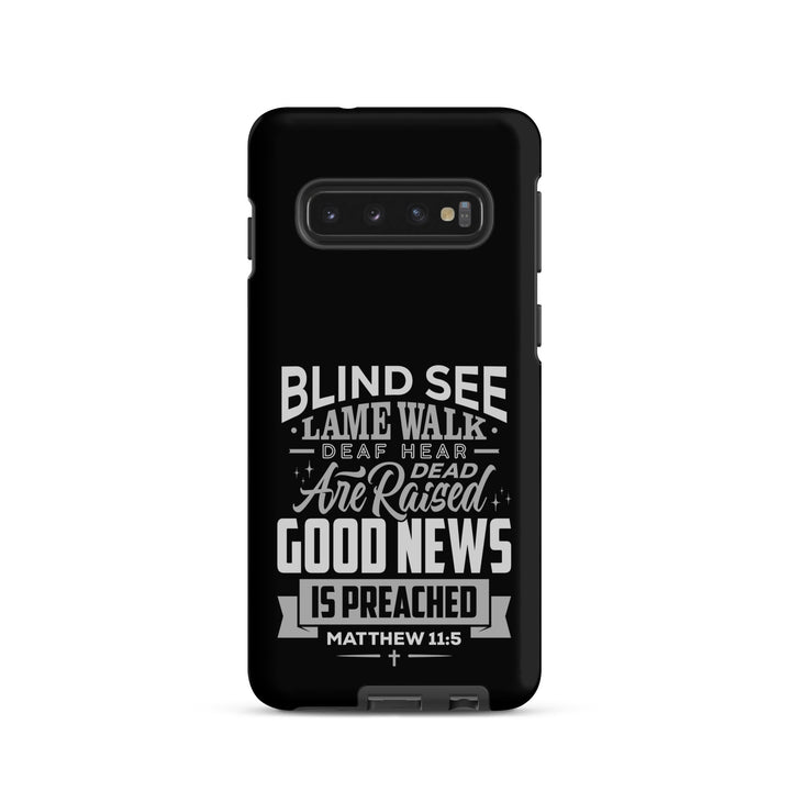 Christian Phone Case Go and Tell John Black for Samsung® Samsung® Phone Cases Matte Samsung Galaxy S10 