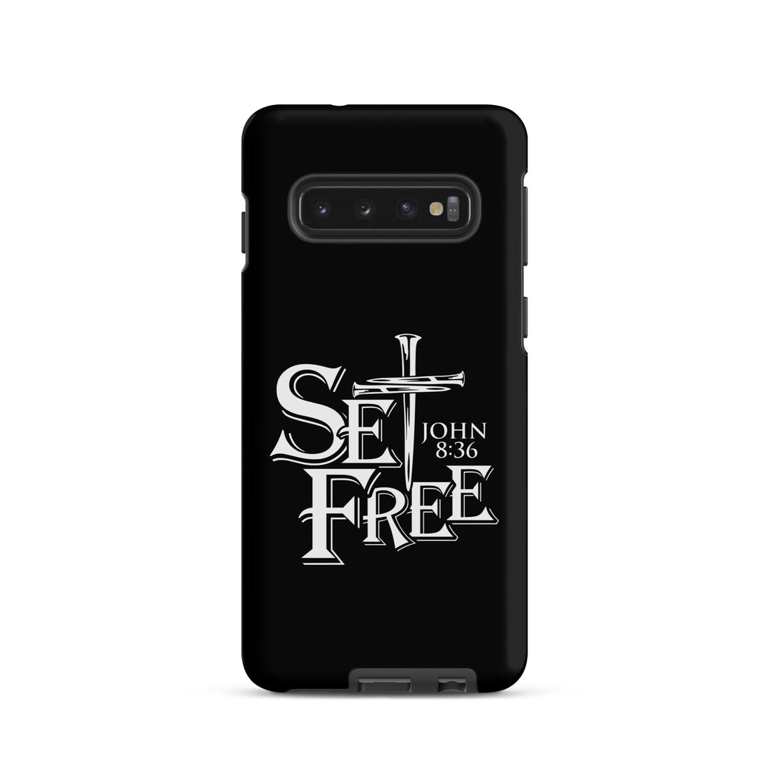 Christian Phone Case Set Free Black for Samsung® Samsung® Phone Cases Matte Samsung Galaxy S10 