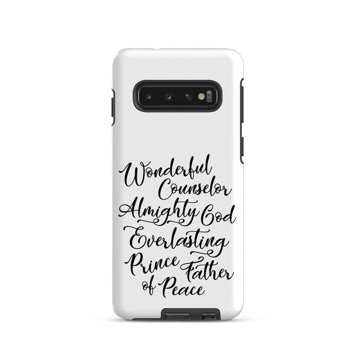 Christian Phone Case Wonderful Counselor White for Samsung® Samsung® Phone Cases Matte Samsung Galaxy S10 