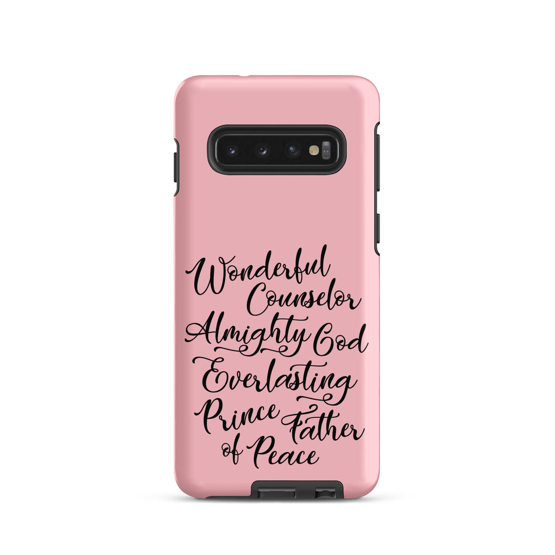 Christian Phone Case Wonderful Counselor Pink for Samsung® Samsung® Phone Cases Matte Samsung Galaxy S10 