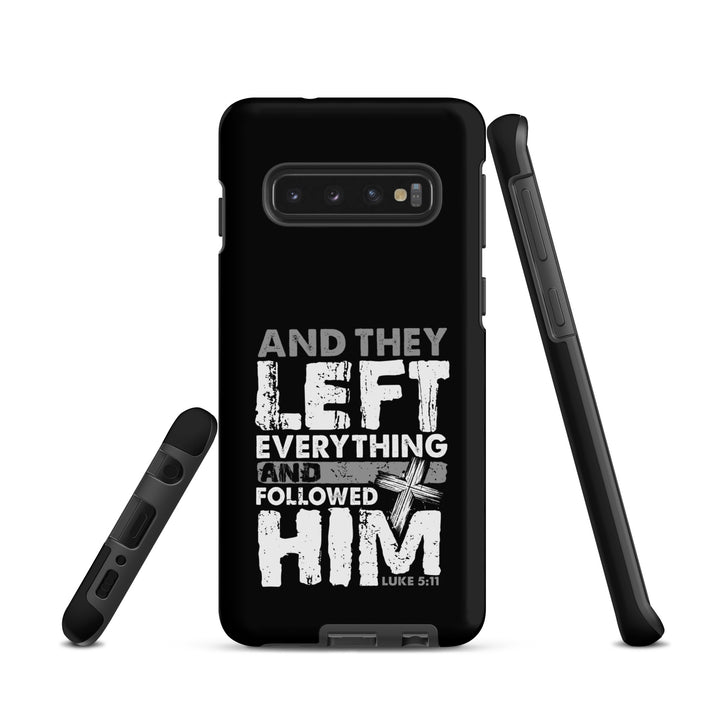 Christian Phone Case Left Everything Cross Black for Samsung® Samsung® Phone Cases   