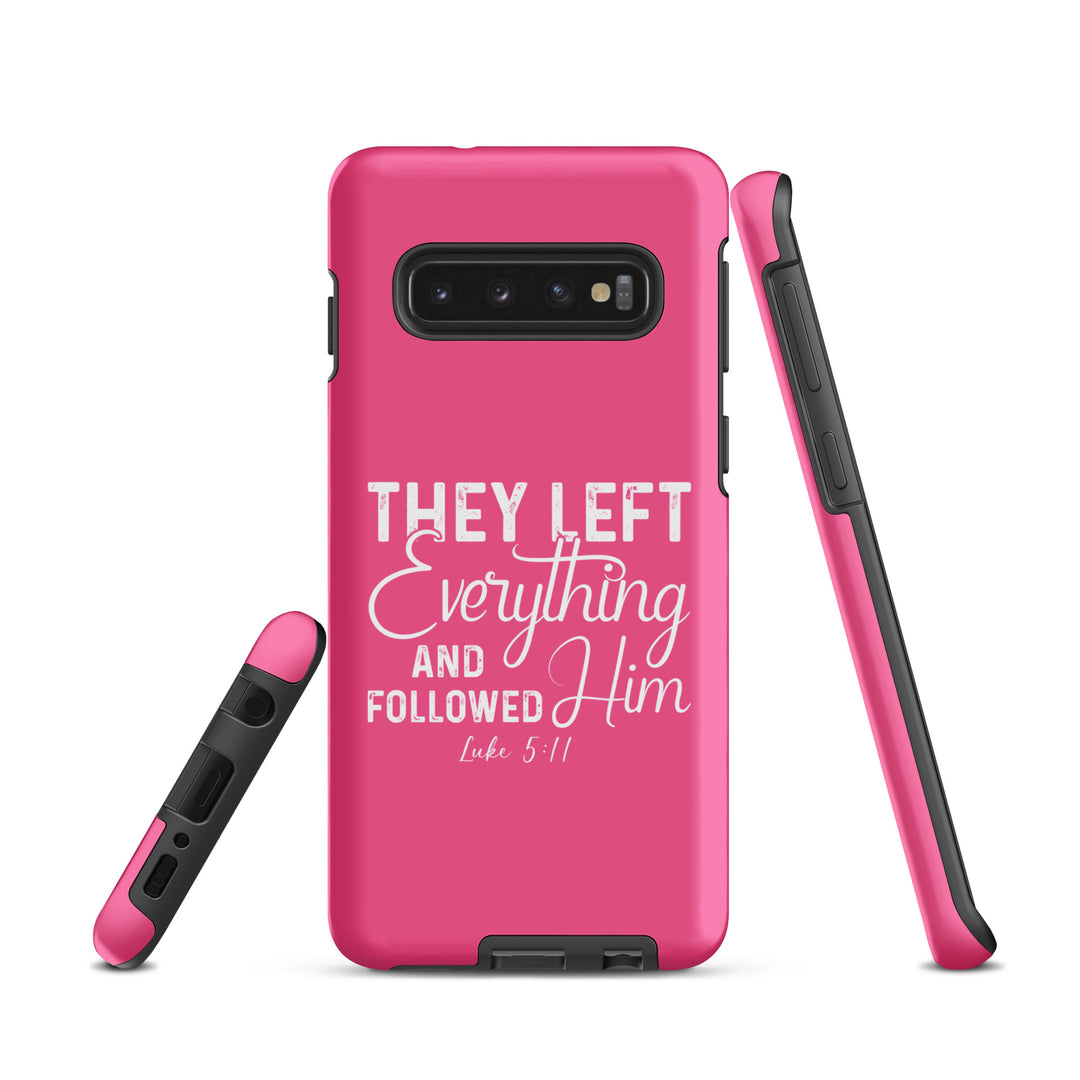 Christian Phone Case Left Everything Pink  for Samsung® Samsung® Phone Cases   