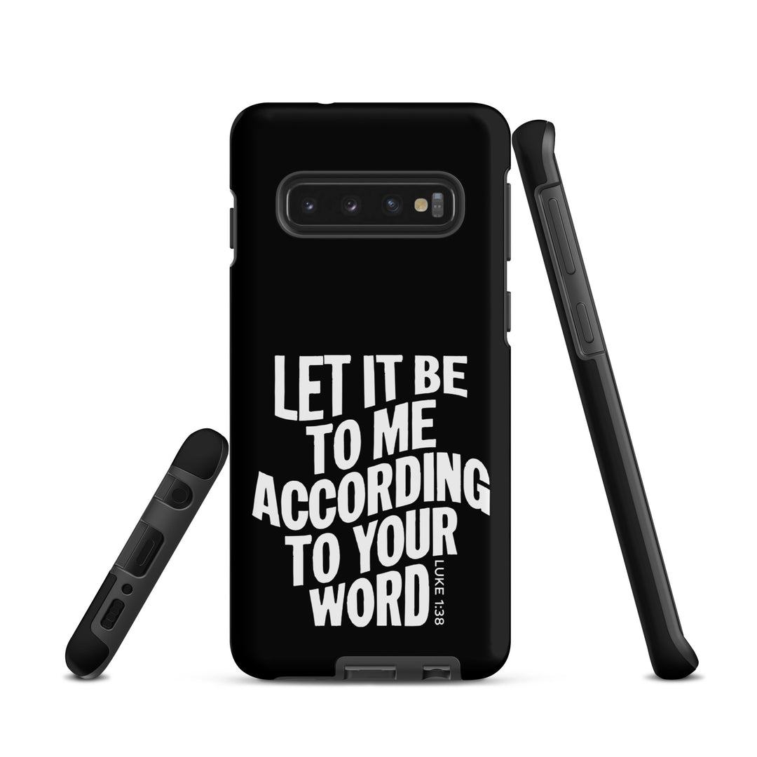 Christian Phone Case According To Your Word Black for Samsung® Samsung® Phone Cases   