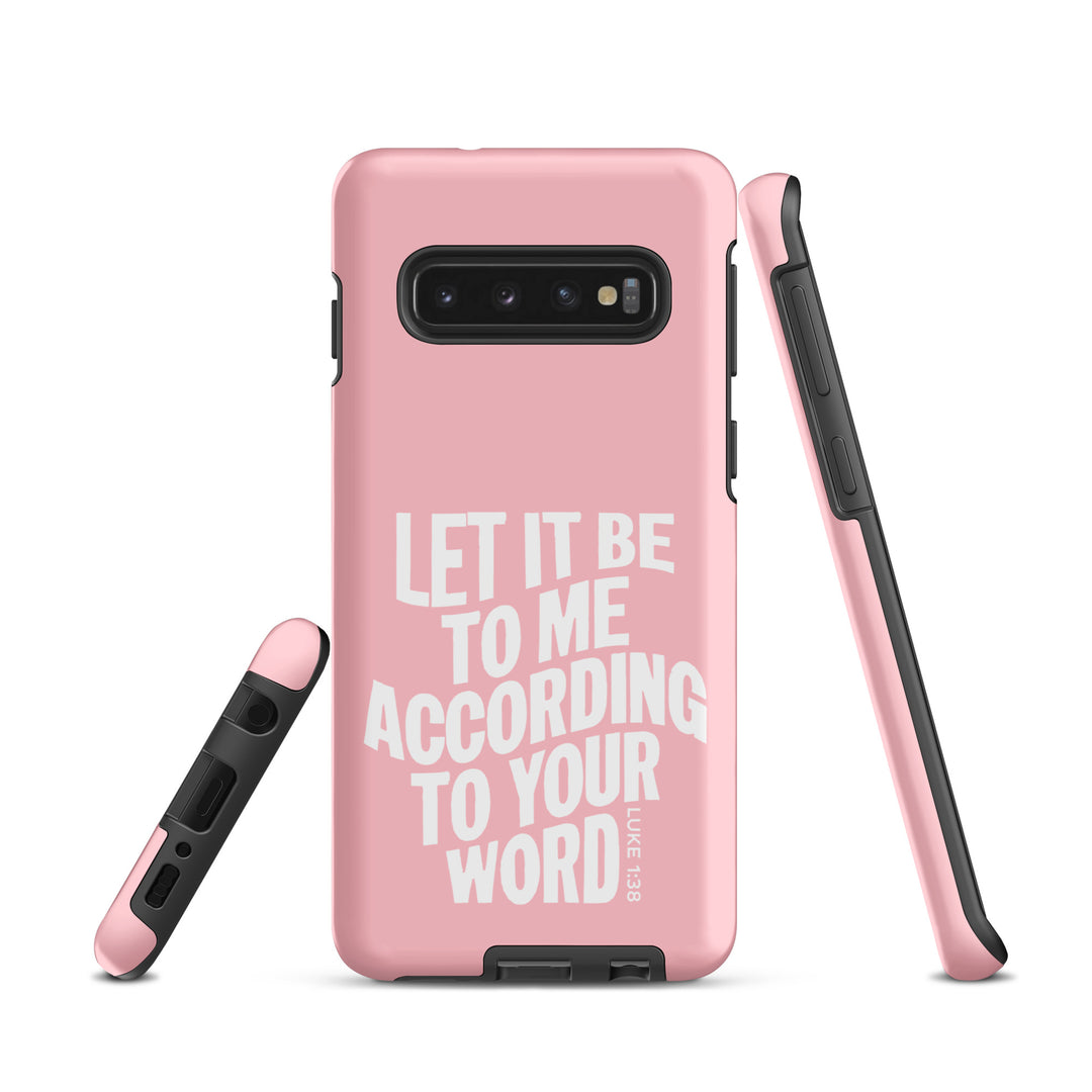 Christian Phone Case According To Your Word Pink for Samsung® Samsung® Phone Cases   