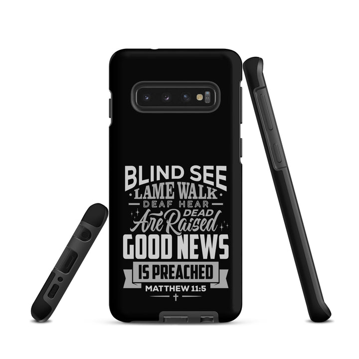 Christian Phone Case Go and Tell John Black for Samsung® Samsung® Phone Cases   