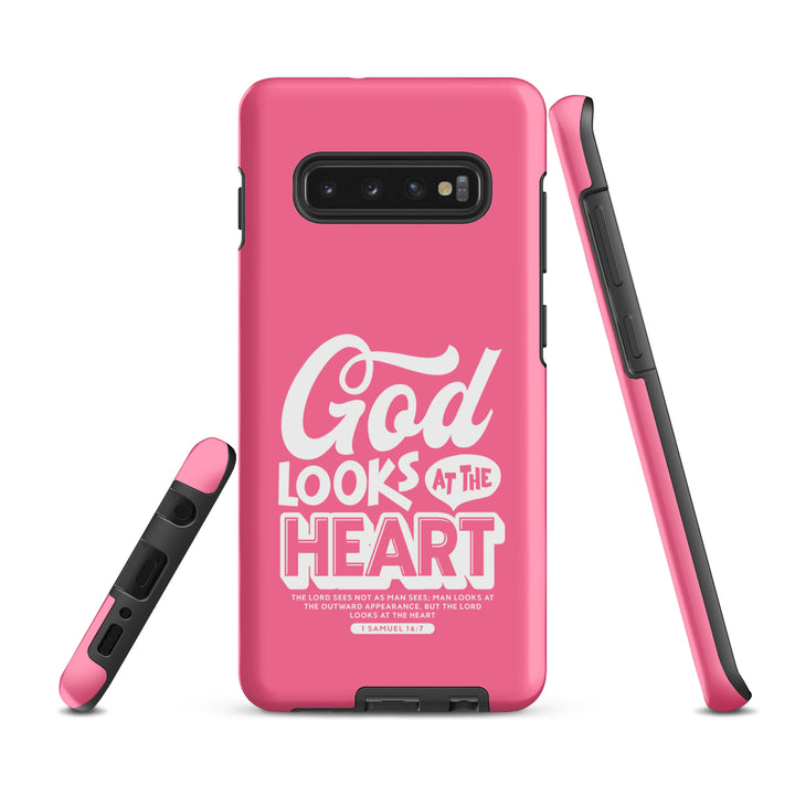 Christian Phone Case God Looks At Heart  for Samsung® Samsung® Phone Cases   