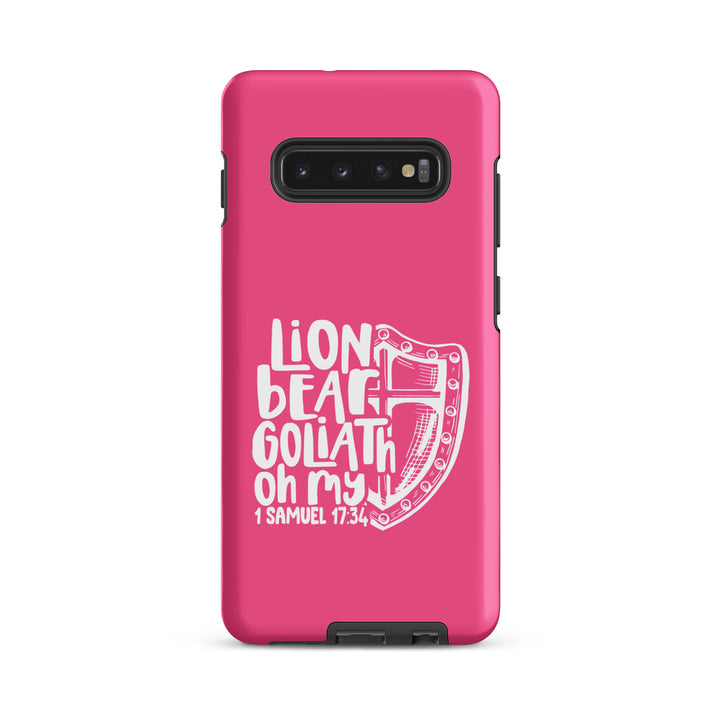 Christian Phone Case Lion Bear Goliath Oh My for Samsung® Samsung® Phone Cases Matte Samsung Galaxy S10 Plus 