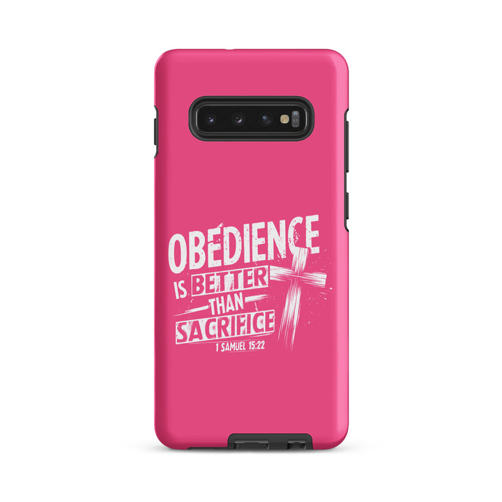 Christian Phone Case Obedience Is Better for Samsung® Samsung® Phone Cases Matte Samsung Galaxy S10 Plus 