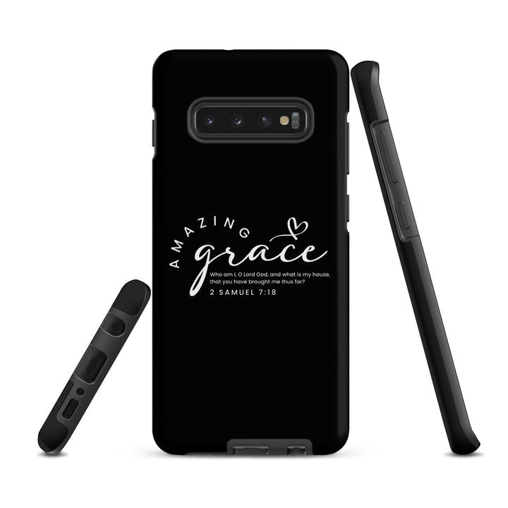 Christian Phone Case Amazing Grace Heart Black for Samsung® Samsung® Phone Cases   