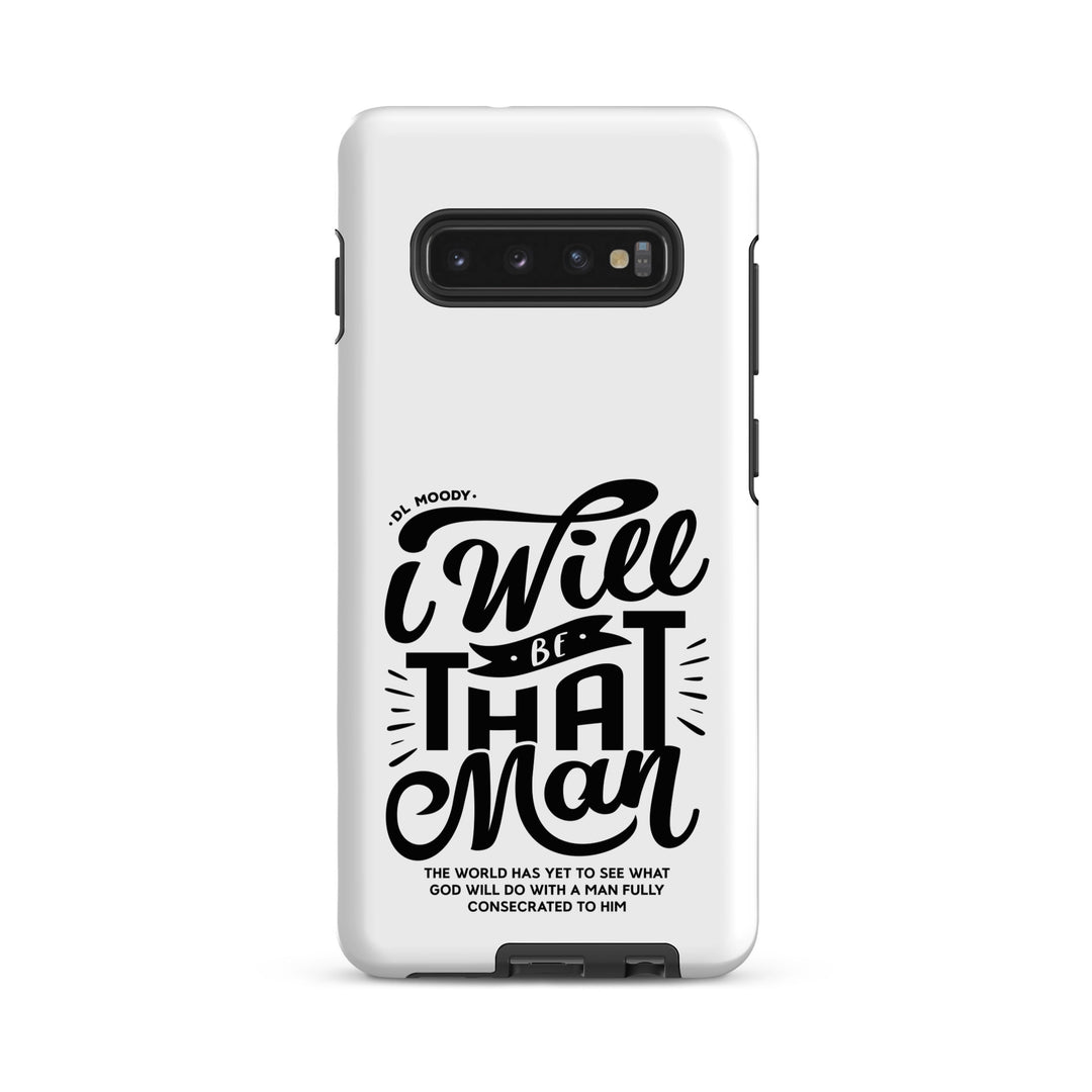 Christian Phone Case I Will Be That Man White for Samsung® Samsung® Phone Cases Matte Samsung Galaxy S10 Plus 